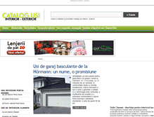 Tablet Screenshot of catalog-usi-interior-exterior.ro